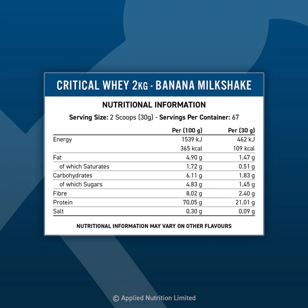 پروتئین وی کریتیکال (Critical Whey) اپلاید نوتریشن